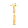 Previously Owned Diamond Engagement Ring 3/8 ct tw Pear & Round-cut 14K Yellow Gold