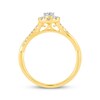 Previously Owned Diamond Engagement Ring 3/8 ct tw Pear & Round-cut 14K Yellow Gold