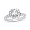 Thumbnail Image 1 of Previously Owned Neil Lane Diamond Engagement Ring 1-3/8 ct tw Cushion & Round-cut 14K White Gold - Size 5.75