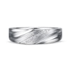 Thumbnail Image 4 of Previously Owned Men's Wedding Ring Diamond Accents 10K White Gold