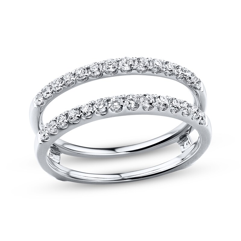 Previously Owned Diamond Enhancer Ring 1/2 ct tw Round-cut 14K White Gold