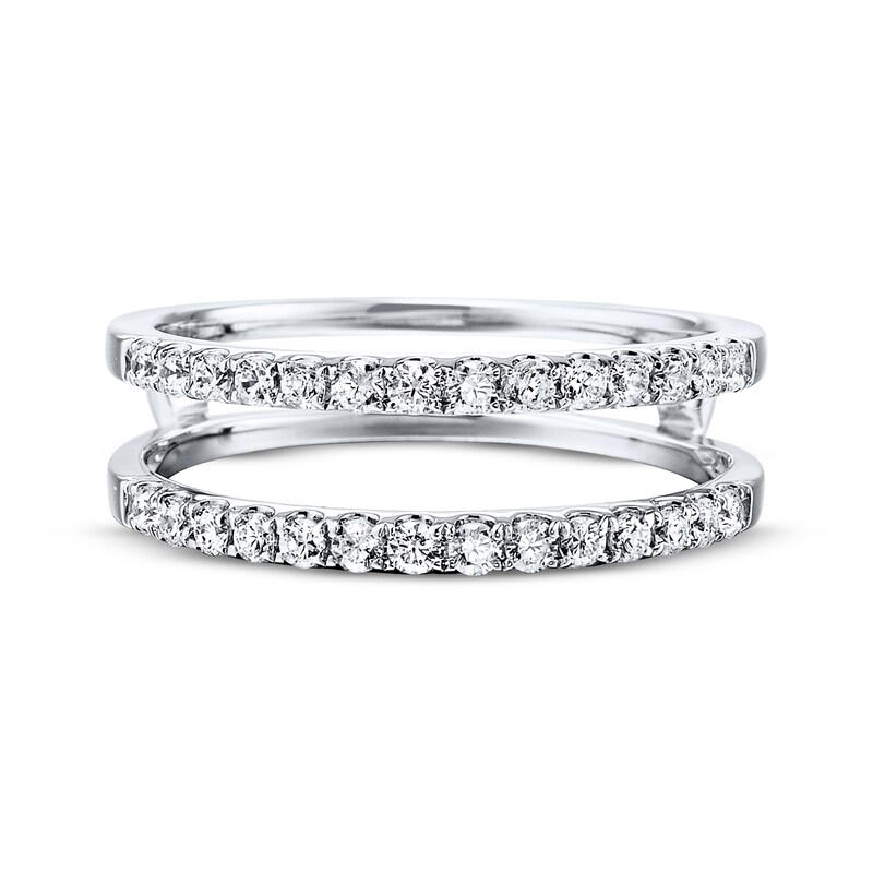 Previously Owned Diamond Enhancer Ring 1/2 ct tw Round-cut 14K White Gold
