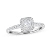 Previously Owned Adrianna Papell Diamond Engagement Ring 1/4 ct tw Round-cut 14K White Gold