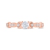 Previously Owned Adrianna Papell Diamond Engagement Ring 3/8 ct tw 14K Rose Gold