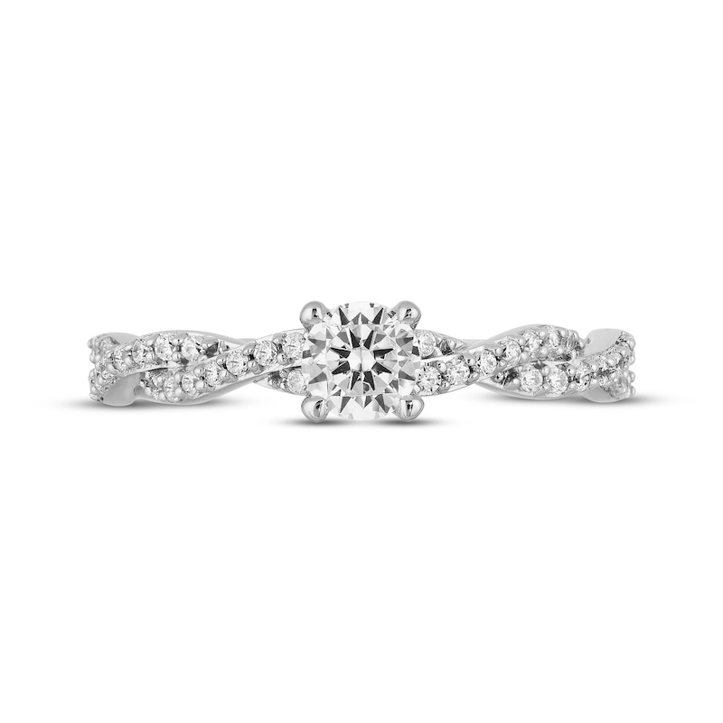 Previously Owned Hallmark Diamonds Engagement Ring 3/8 ct tw Round-cut 10K White Gold