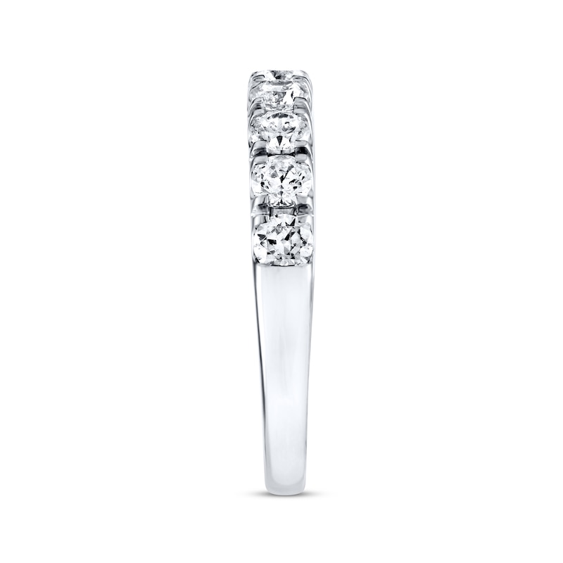 Main Image 2 of Previously Owned THE LEO Diamond Anniversary Band 1 ct tw Round-cut 14K White Gold