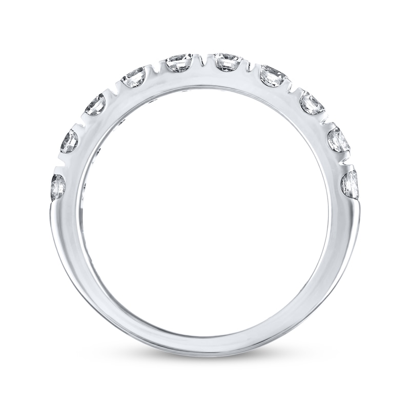 Main Image 3 of Previously Owned THE LEO Diamond Anniversary Band 1 ct tw Round-cut 14K White Gold