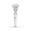 Thumbnail Image 2 of Previously Owned THE LEO Diamond Engagement Ring 1-1/4 ct tw Radiant & Round-cut 14K White Gold