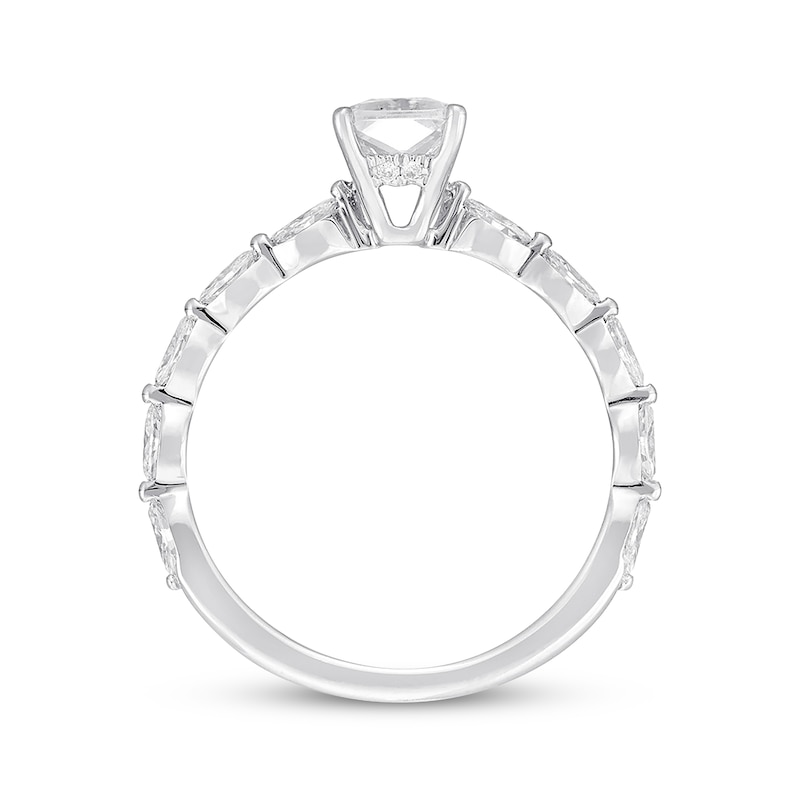Previously Owned Neil Lane Premiere Emerald-cut Diamond Engagement Ring 1-3/8 ct tw 14K Gold