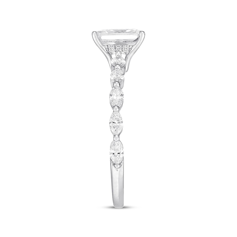 Previously Owned Neil Lane Premiere Emerald-cut Diamond Engagement Ring 1-3/8 ct tw 14K Gold