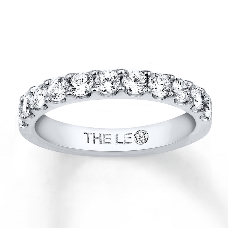 Main Image 1 of Previously Owned THE LEO Wedding Band 7/8 ct tw Round-cut Diamonds Platinum