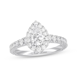 Previously Owned Neil Lane Premiere Diamond Engagement Ring 1-1/2 ct tw Pear 14K White Gold