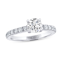 Previously Owned THE LEO Diamond Engagement Ring 1-1/8 ct tw Round-cut 14K White Gold