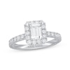 Previously Owned Neil Lane Premiere Engagement Ring 1-3/8 ct tw Emerald-cut 14K White Gold