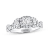 Thumbnail Image 1 of Previously Owned THE LEO Diamond Three-Stone Engagement Ring 1 ct tw Round-cut 14K White Gold