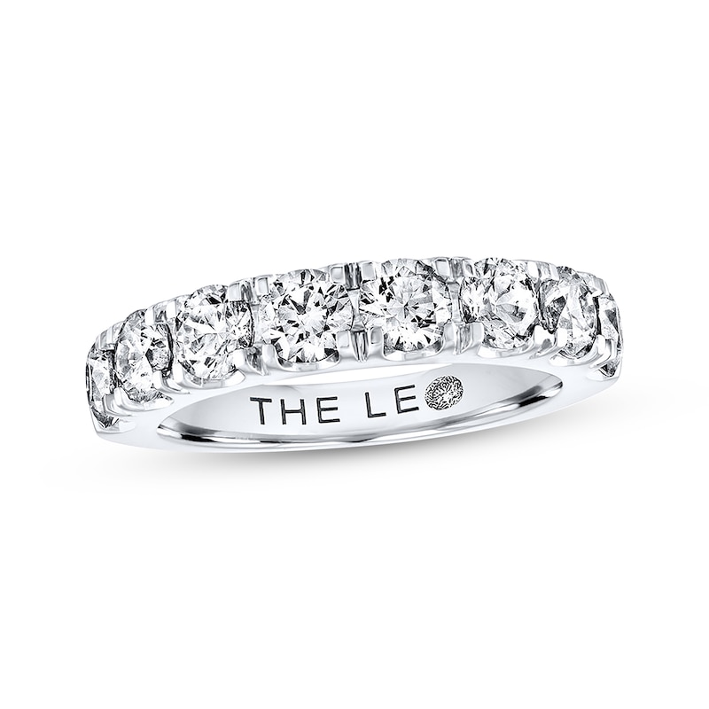 Main Image 1 of Previously Owned THE LEO Diamond Anniversary Ring 2 ct tw Round-cut 14K White Gold