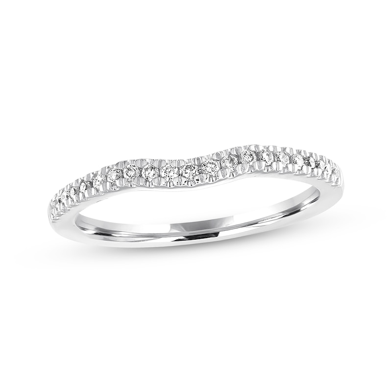 Main Image 1 of Previously Owned Ever Us Diamond Wedding Band 1/6 ct tw Round-cut 14K White Gold