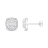Thumbnail Image 1 of Previously Owned Cushion-Shaped Diamond Stud Earrings 1/2 ct tw Baguette/Round-Cut 10K White Gold