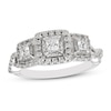 Thumbnail Image 1 of Previously Owned Diamond Engagement Ring 1/2 ct tw Princess & Round 10K White Gold