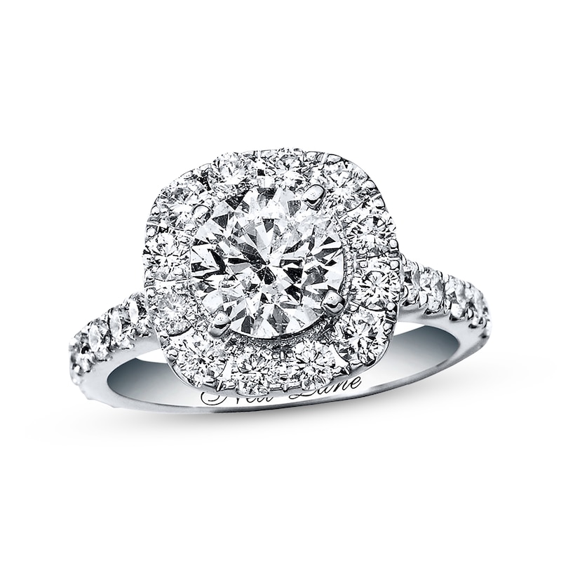 Main Image 1 of Previously Owned Neil Lane Engagement Ring 2-3/4 ct tw Round-cut Diamonds 14K White Gold - Size 4.5