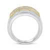 Thumbnail Image 2 of Previously Owned Men's Diamond Wedding Band 2 ct tw Round-cut 10K Two-Tone Gold - Size 13