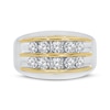 Thumbnail Image 3 of Previously Owned Men's Diamond Wedding Band 2 ct tw Round-cut 10K Two-Tone Gold - Size 13