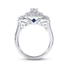 Thumbnail Image 2 of Previously Owned Diamond & Sapphire Ring 1-1/6 ct tw 14K White Gold - Size 9.25