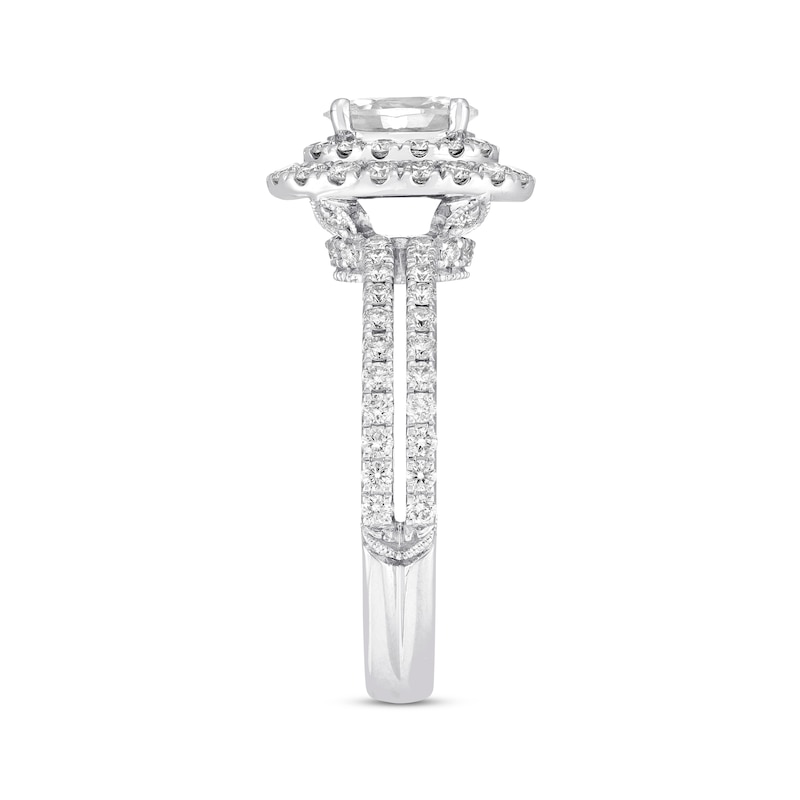 Previously Owned Neil Lane Diamond Engagement Ring 1-3/4 ct tw Oval 14K White Gold - Size 4.5