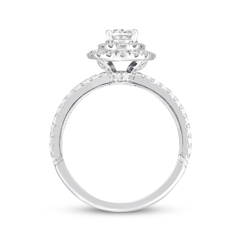 Previously Owned Neil Lane Diamond Engagement Ring 1-3/4 ct tw Oval 14K White Gold - Size 4.5