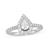 Previously Owned Neil Lane Diamond Engagement Ring 1 ct tw Pear & Round 14K White Gold