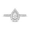 Previously Owned Neil Lane Diamond Engagement Ring 1 ct tw Pear & Round 14K White Gold