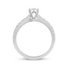Thumbnail Image 3 of Previously Owned THE LEO Diamond Engagement Ring 3/4 ct tw Princess & Round-cut 14K White Gold - Size 4.5