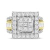 Thumbnail Image 3 of Previously Owned Diamond Engagement Ring 3 ct tw Princess, Baguette & Round-cut 14K Yellow Gold Size 11.25