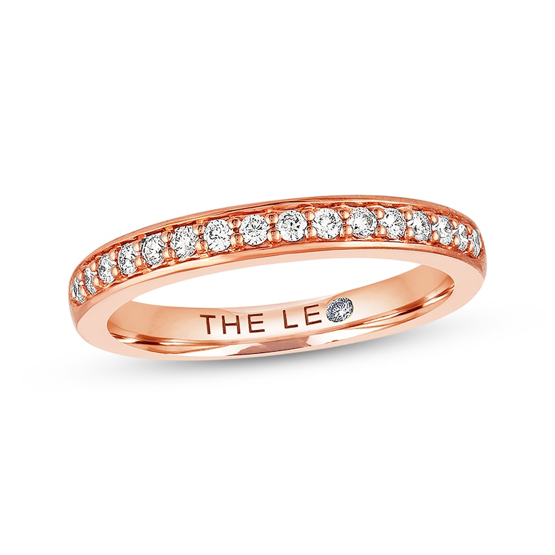Previously Owned THE LEO Diamond Wedding Band 1/4 ct tw Round-cut 14K Rose Gold