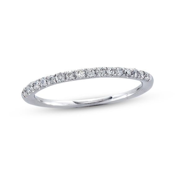Previously Owned Diamond Anniversary Band 1/4 ct tw Round-cut 14K White Gold Size 4.5