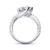 Thumbnail Image 3 of Previously Owned Ever Us Two-Stone Anniversary Ring 2 ct tw Diamonds 14K White Gold - Size 10.5