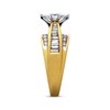 Thumbnail Image 2 of Previously Owned Diamond Engagement Ring 1-1/2 ct tw Marquise, Baguette & Round-cut 14K Yellow Gold - Size 4.25