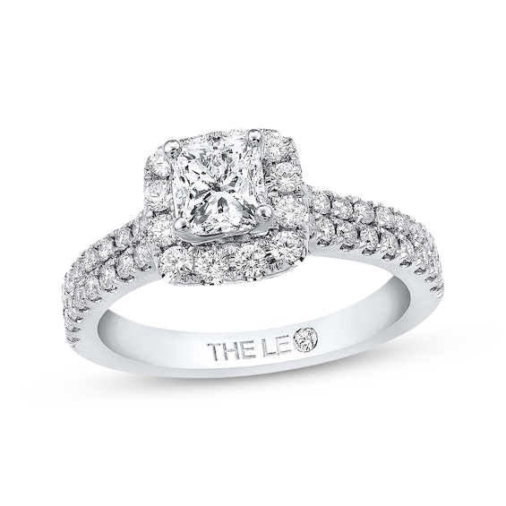 Previously Owned THE LEO Diamond Engagement Ring 1 Carat tw 14K White Gold Size 4.25