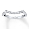Thumbnail Image 1 of Previously Owned Neil Lane Diamond Contoured Wedding Band 1/8 ct tw 14K White Gold
