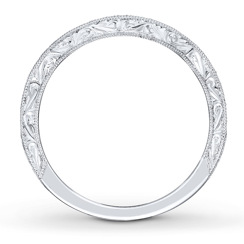 Main Image 2 of Previously Owned Neil Lane Diamond Contoured Wedding Band 1/8 ct tw 14K White Gold