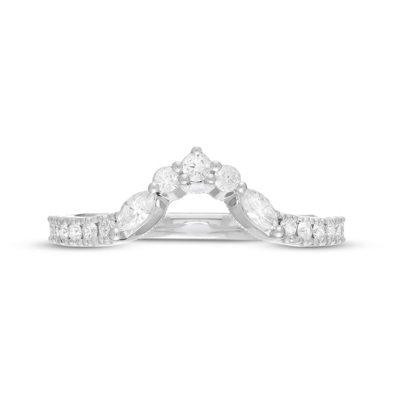 Main Image 3 of Previously Owned Neil Lane Diamond Wedding Band 3/8 ct tw Marquise & Round-cut 14K White Gold