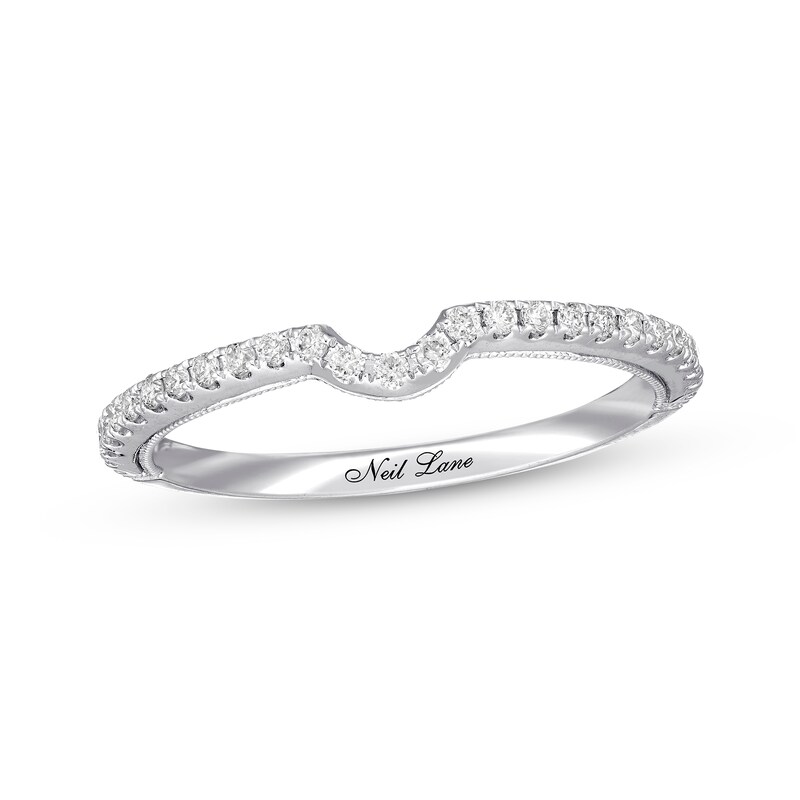 Main Image 1 of Previously Owned Neil Lane Diamond Wedding Band 1/5 ct tw Round-cut 14K White Gold