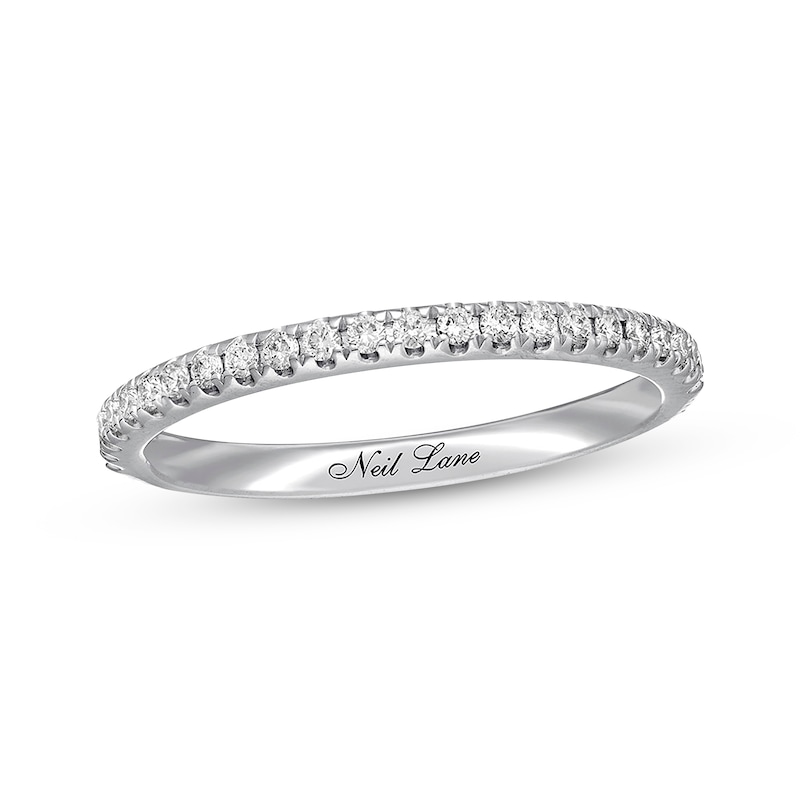 Main Image 1 of Previously Owned Neil Lane Diamond Wedding Band 1/5 ct tw Round-cut 14K White Gold