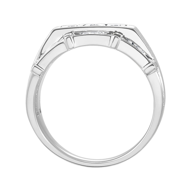 Main Image 3 of Previously Owned Men's Wedding Band 1 ct tw Diamonds 14K White Gold