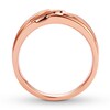 Thumbnail Image 2 of Previously Owned Men's Wedding Band 1/10 ct tw Diamonds 10K Rose Gold