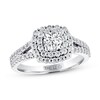 Thumbnail Image 1 of Previously Owned THE LEO Diamond Engagement Ring 1 ct tw Round-cut 14K White Gold