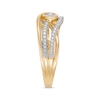 Thumbnail Image 2 of Previously Owned Interwoven Diamond Ring 1/5 ct tw Round-cut 10K Yellow Gold