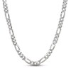 Thumbnail Image 1 of Previously Owned Figaro Chain Necklace Solid Sterling Silver 24"