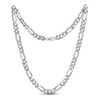 Thumbnail Image 2 of Previously Owned Figaro Chain Necklace Solid Sterling Silver 24"