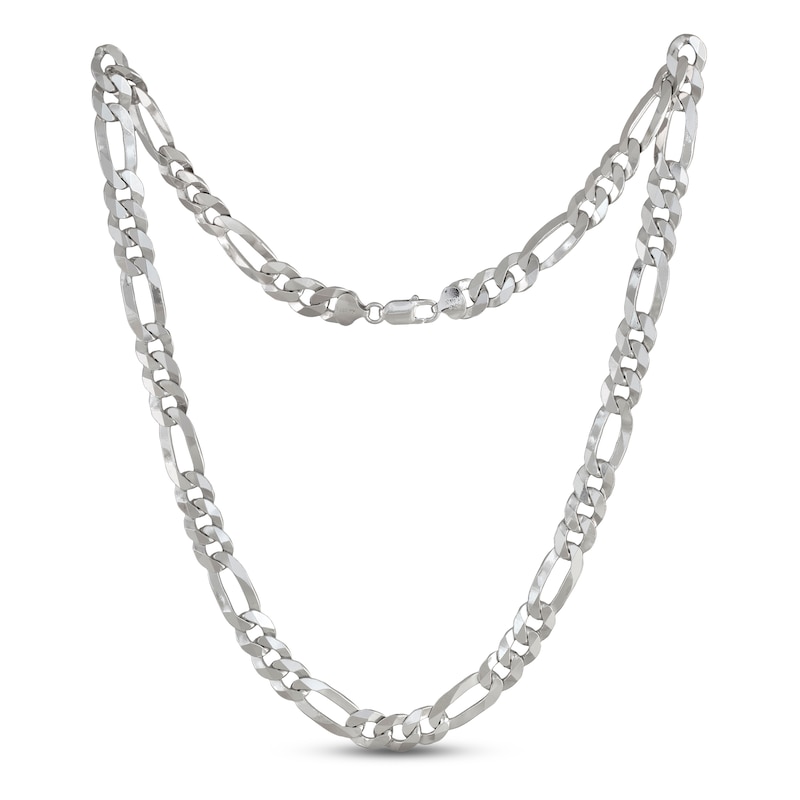 Main Image 2 of Previously Owned Figaro Chain Necklace Solid Sterling Silver 24"